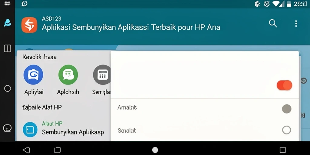 Tampilan antarmuka ASD123 yang sederhana dan efisien.