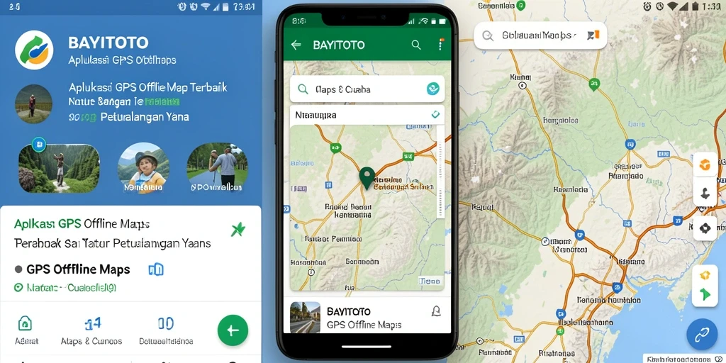 Antarmuka aplikasi BAYITOTO untuk GPS Offline Maps yang modern dan intuitif.