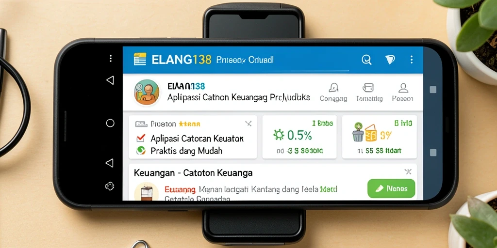 Tampilan antarmuka ELANG138 yang sederhana dan fungsional untuk Catatan Keuangan.