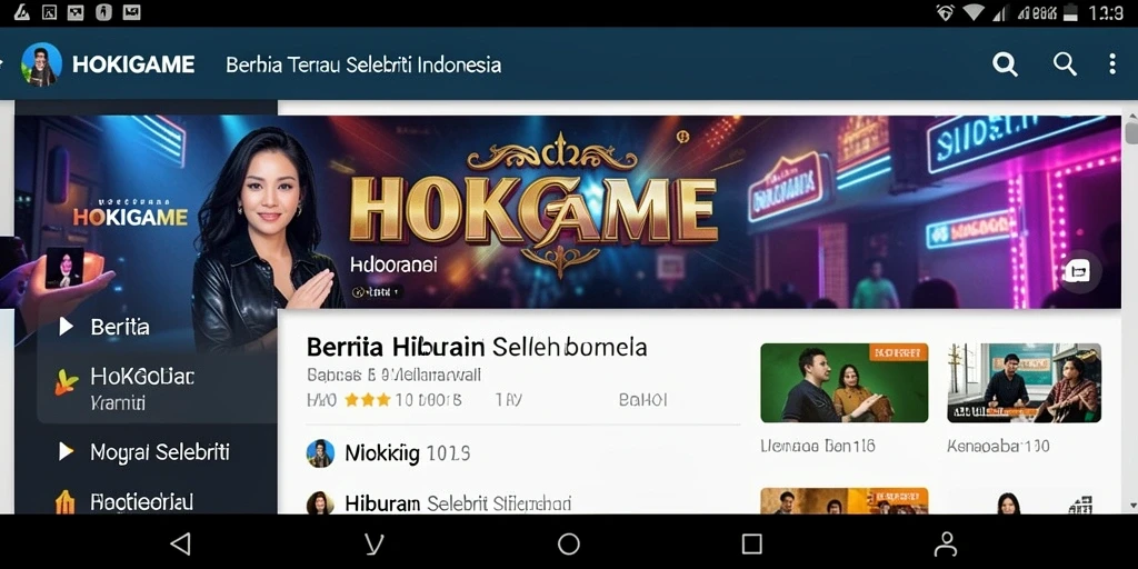 Antarmuka HOKIGAME yang menarik dan informatif.
