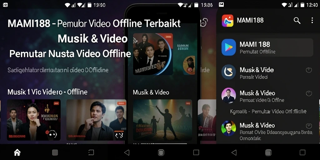 Antarmuka MAMI188 yang sederhana dan menarik untuk Pemutar Video Offline.