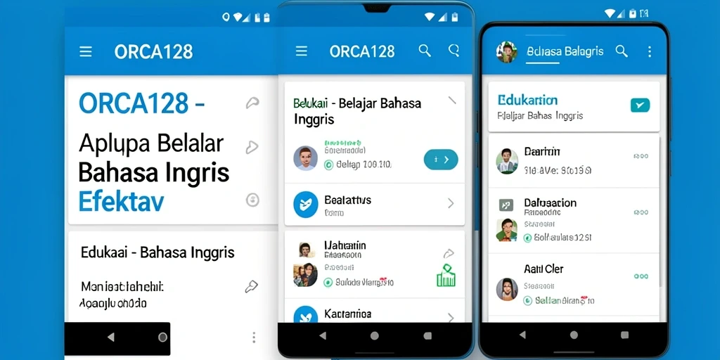 Antarmuka aplikasi ORCA128 yang menarik dan ramah pengguna.