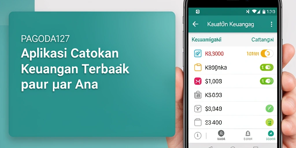 Antarmuka sederhana dan fungsional dari aplikasi Catatan Keuangan.