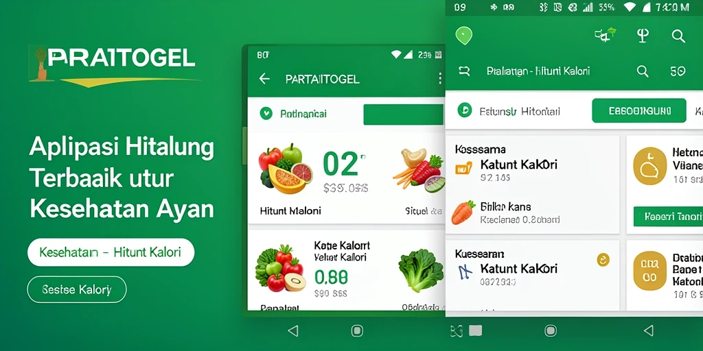 Antarmuka pengguna PARTAITOGEL yang intuitif dalam menghitung kalori.