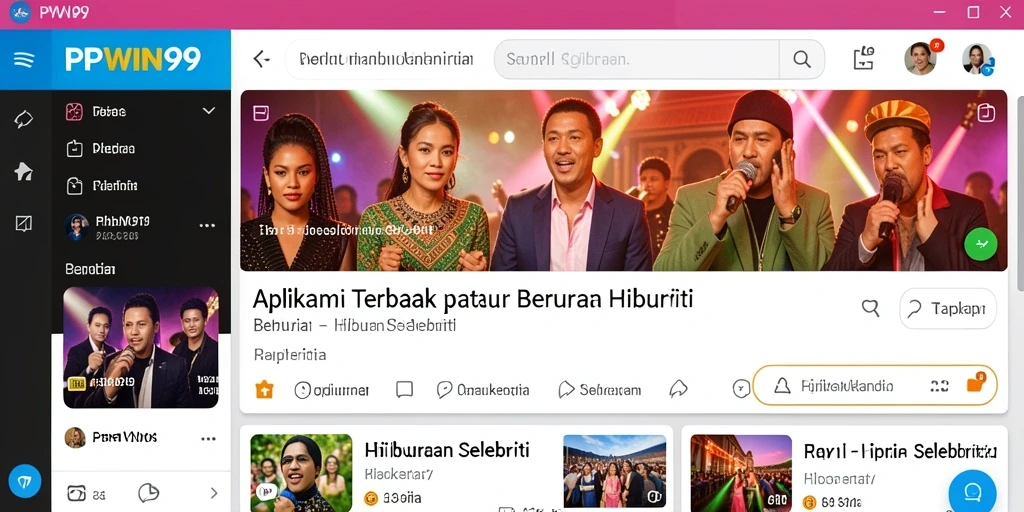 Tampilan antarmuka PPWIN99 yang menarik dan mudah digunakan.