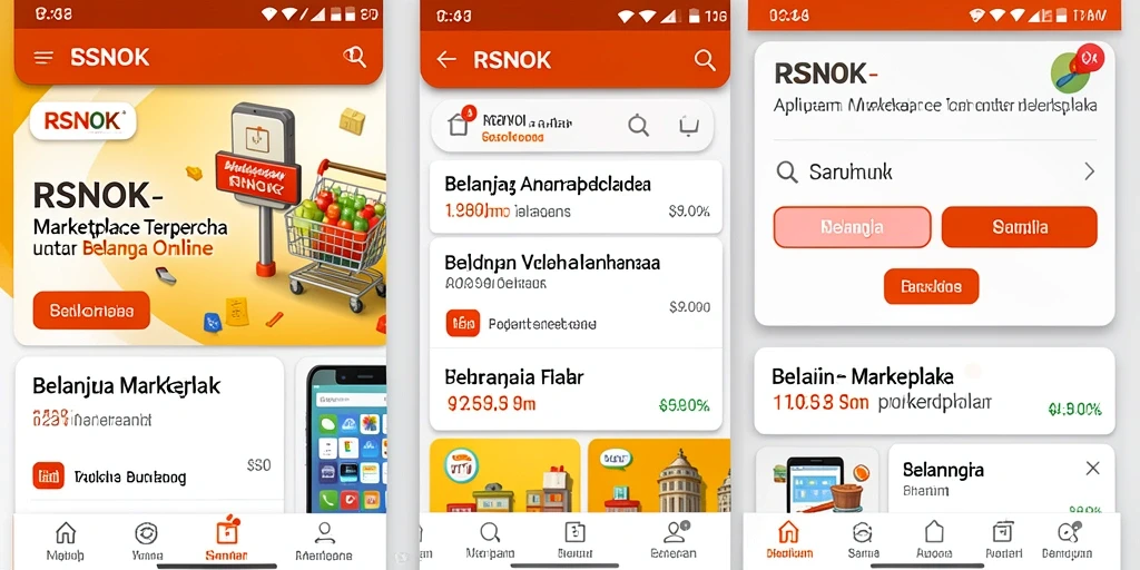 Tampilan antarmuka RSNOK yang user-friendly untuk berbelanja.