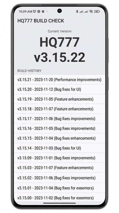 Riwayat Versi hq777 untuk Pengguna Android